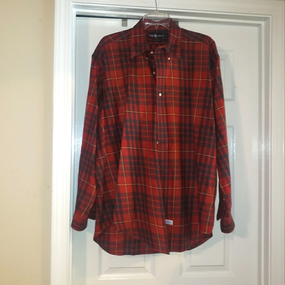 Ralph Lauren Other - Ralph Lauren Red Plaid Men's Shirt Sz-L